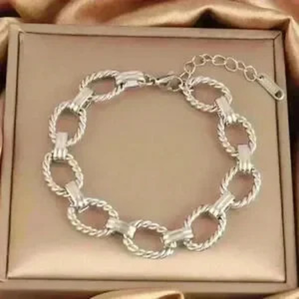 Gold Love Letter Charm Bracelet